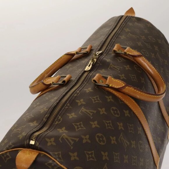 LOUIS VUITTON Monogram Keepall 55 Boston Bag M41424 LV Auth 131775 - Picture 7 of 16